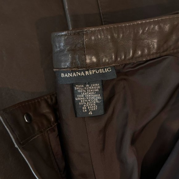 Vintage Banana Republic Leather Pants - Picture 4 of 6